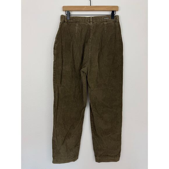 Vintage Woolrich Dark Loden Corduroy Cropped Pants Women’s 8 100% Cotton - Picture 5 of 6